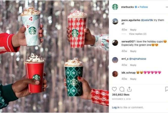 Starbucks Red Cup Contest UGC görseli