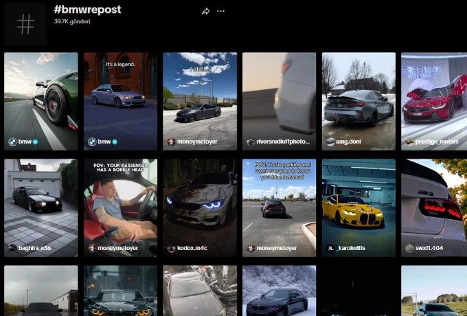 #bmwrepost Tiktok Hashtag